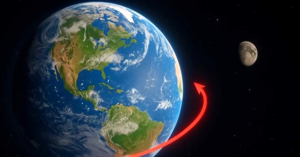 Is Earth’s rotation slowing down or speedinhg up Illustration of Earth’s rotation and tidal effects